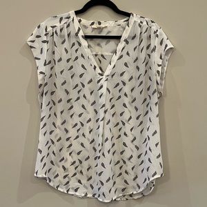 Women’s Fun2Fun White Feather Sheer Top | XL